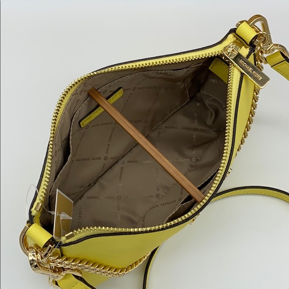 MICHAEL KORS MEDIUM ZIP POUCHETTE SUNSHINE - Picture 8 of 14